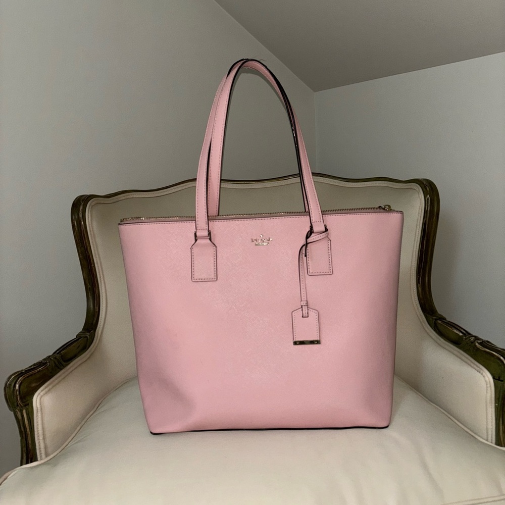 XLARGE BABY PINK KATE SPADE TOTE
